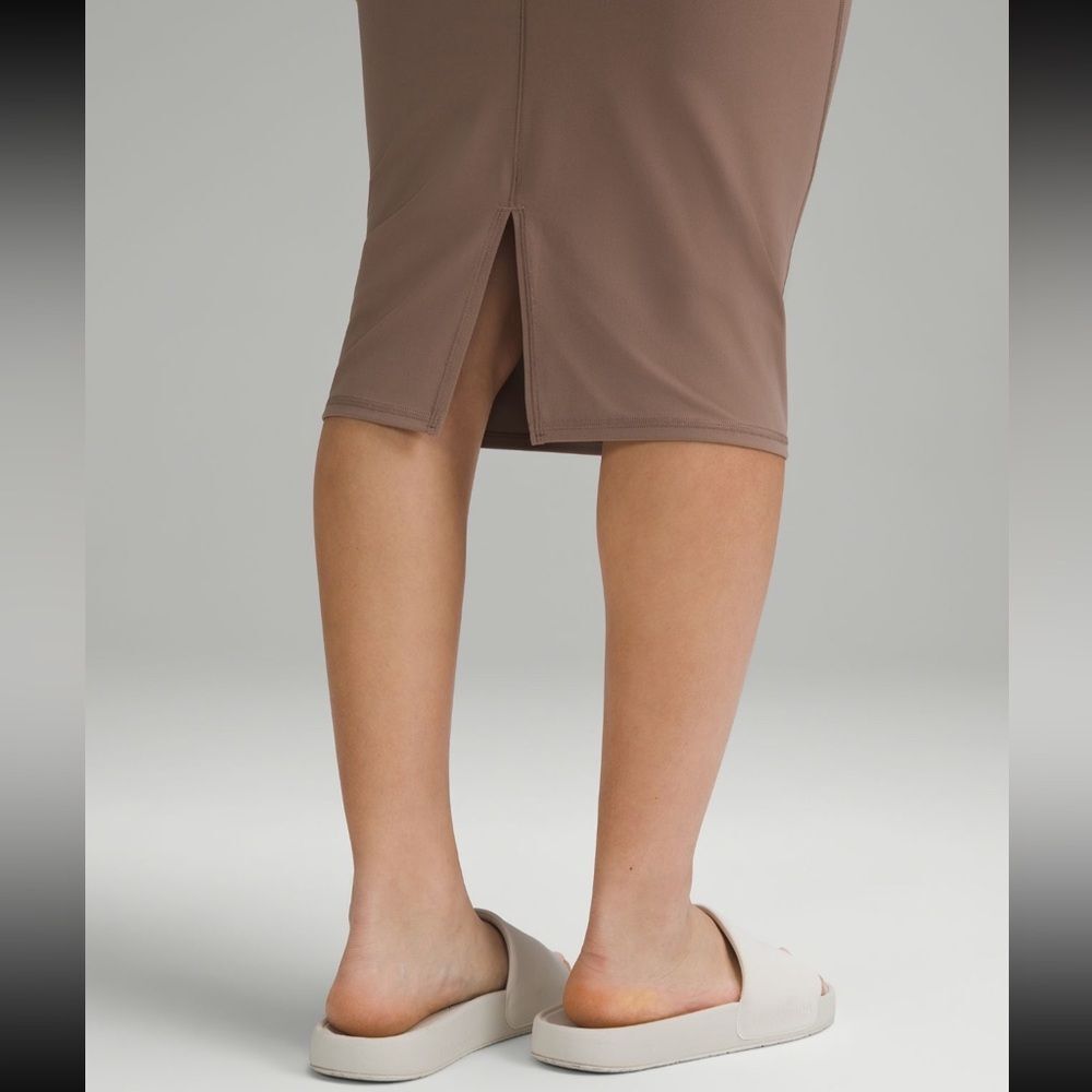 Lululemon Nulu Slim-Fit High-Rise Skirt Taupetastic Pencil Bodycon (48) - Picture 4 of 4